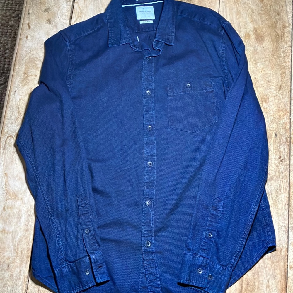Denim and Flower Shirt